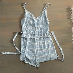 Chambray Stripped Romper